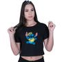 Imagem de Blusinha Cropped Algodão Lilo Stitch Hawaiano