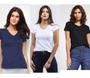 Imagem de Blusinha Feminina Baby Look - Tecido Viscolycra Manga Curta