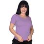 Imagem de Blusinha Feminina Canelada Básica Casual T-Shirt cores candy