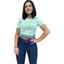 Imagem de Blusinha feminina t-shirt cropped premium ursinho