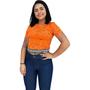 Imagem de Blusinha feminina t-shirt cropped premium ursinho