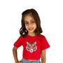 Imagem de Blusinha Infantil Babylook Tigresa Óculos Estampa Modinha