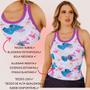 Imagem de Blusinha Suede Feminina Estampada Regata Unidade 1 Blusa Camiseta Alça Em Malha Poliéster