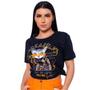 Imagem de Blusinha T-shirt Blogueira Camisetas Estampa Leopardo Onça