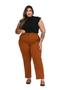 Imagem de Blusinha T-shirt Plus Size Feminina Casual Muscle Ombreira 