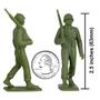 Imagem de BMC Marx Plastic Army Men Marching US Soldiers - Verde 27pc WW2 Figuras US Made