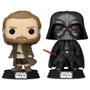 Imagem de Bobbleheads de vinil Funko Pop! Star Wars Obi-wan Kenobi e Darth Vader (pacote com 2)