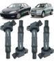 Imagem de Bobina de ignição toyota rav4 2.0 2.4 2001 á 2008 camry 2.4 2002 á 2010 kit c/4 unidades