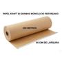 Imagem de Bobina Papel Kraft 60 Cm Puro Monolucido Super Reforçado 80 Gr 200 Metros Loja Comercio Presente Embalagem