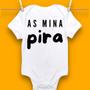 Imagem de Body Bebê As Mina Pira Personalizado Frases Temático Meninos