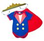 Imagem de Body Bebê Fantasia Pequeno Príncipe + Coroa e Calça
