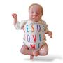 Imagem de Body Bebe - Jesus Loves Me - Religioso Cristão Minimalista