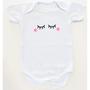 Imagem de Body bebê kit 6 unidades mais vendidos soninho gostoso e neném feliz menina rosa branco amarelo malha suedine algodão