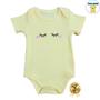 Imagem de Body bebê kit 6 unidades mais vendidos soninho gostoso e neném feliz menina rosa branco amarelo malha suedine algodão