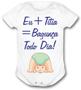 Imagem de Body bebê personalizado eu+ titia = bagunçando todo dia azul