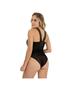 Imagem de Body Blusa Feminina Transparente Tule Preto Bory Sensual GG