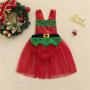 Imagem de Body Bodies Infantil de Bebê Natal Natalino Luxo Saia de Tule Paetê e Lantejoula