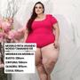 Imagem de Body Bory Maio Feminino Plus Size Tamanho Grande Moda Gringa Anaruga de Algodão Sem Bojo