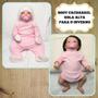 Imagem de Body Cacharrel Bebe Gola Alta Kit 3 Pcs Inverno Outono