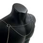 Imagem de Body Chain Busto Masculino Tendencia Novo Acessório de Corpo de Aço Prata