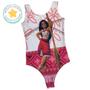 Imagem de Body Collant  Infantil Branco com Rosa Estampa Moana