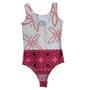 Imagem de Body Collant  Infantil Branco com Rosa Estampa Moana