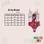 Imagem de Body Collant  Infantil Branco com Rosa Estampa Moana
