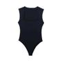 Imagem de Body Con Preto Sem Mangas - Gola Quadrada e Alças Largas - Lingerie Sexy para Verão 2023