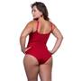 Imagem de Body de Renda Plus Size Compressão Abdominal Lingerie Luxo Moda de Baixo - PL291-PL292