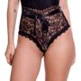 Imagem de Body em Renda Transparente Decote Profundo com Fita Estilo Sedutor - LB1111