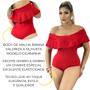Imagem de Body Estilo Ciganinha Decote Ombro a Ombro Valoriza a Silhueta Toque Macio ao Corpo e Elegante