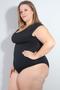 Imagem de Body Feminino Plus Size com Fecho Gancho no Fundo - Fitmoda 