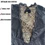 Imagem de Body Greece Manga Longa Rendado Com Bojo Detalhes Animal Print