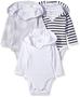 Imagem de Body Hanes Ultimate Flexy com Capuz - Manga Comprida (0-6M) - Pacote com 3