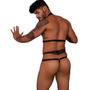 Imagem de Body Harness Masculino em Cirre e Elasticos Argolas e Correntes