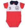 Imagem de Body Infantil Gola Polo com Recorte Toffee Cor Vermelho - Nº0 a 3 meses