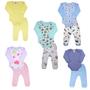 Imagem de Body Mijao Liso ou Estampado Bebe 10 Pcs Maternidade Enxoval