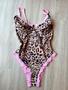 Imagem de Body New Print - Alcinha com Aro com Detalhes em Rosa Chiclete - Oncinha