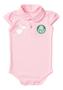 Imagem de Body Palmeiras Bebe Recem Nascido Branco Ou Rosa Oficial - Rosa - G (6-9 meses)