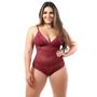 Imagem de Body Plus Size Rendado XGG Com Forro Confortável Sem Bojo Bore Renda Lindo Extra GG