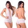 Imagem de Body Renda Feminino Sexy transparente calesson dia dos namorados lingerie noiva