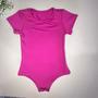 Imagem de Body Roupa Infantil Rosa Liso Sem Manga (Tam 4-10) - Conforto e Versatilidade com Fecho!