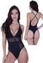 Imagem de Body sem Bojo Feminino Decote Profundo com Detalhe em Renda - c4 BODY POCAH