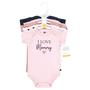 Imagem de Bodysuits Hudson Baby unissex 100% algodão, 3-6 meses, Girl Mommy