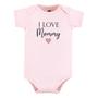 Imagem de Bodysuits Hudson Baby unissex 100% algodão, 3-6 meses, Girl Mommy