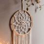 Imagem de Bohemian Chic Macrame Wall Hanging Tapeçaria Mandala Moon Dreamcatcher Wall Boho Tecida Tapeçarias de Malha Tapeçarias Decorativas