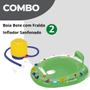 Imagem de Boia Bote com Fralda Com Alça infantil E Inflador Sanfonado Mor