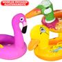 Imagem de Boia Bote Pato e Ganso Infantil Inflável Proteção Solar Piscina Praia Criança Desenho De Animal