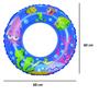 Imagem de Boia Circular de Cintura Inflável Infantil com Franja Fundo do Mar 60 cm