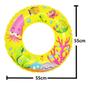 Imagem de Boia Circular Inflável Infantil de Peixinhos 55cm Amarela